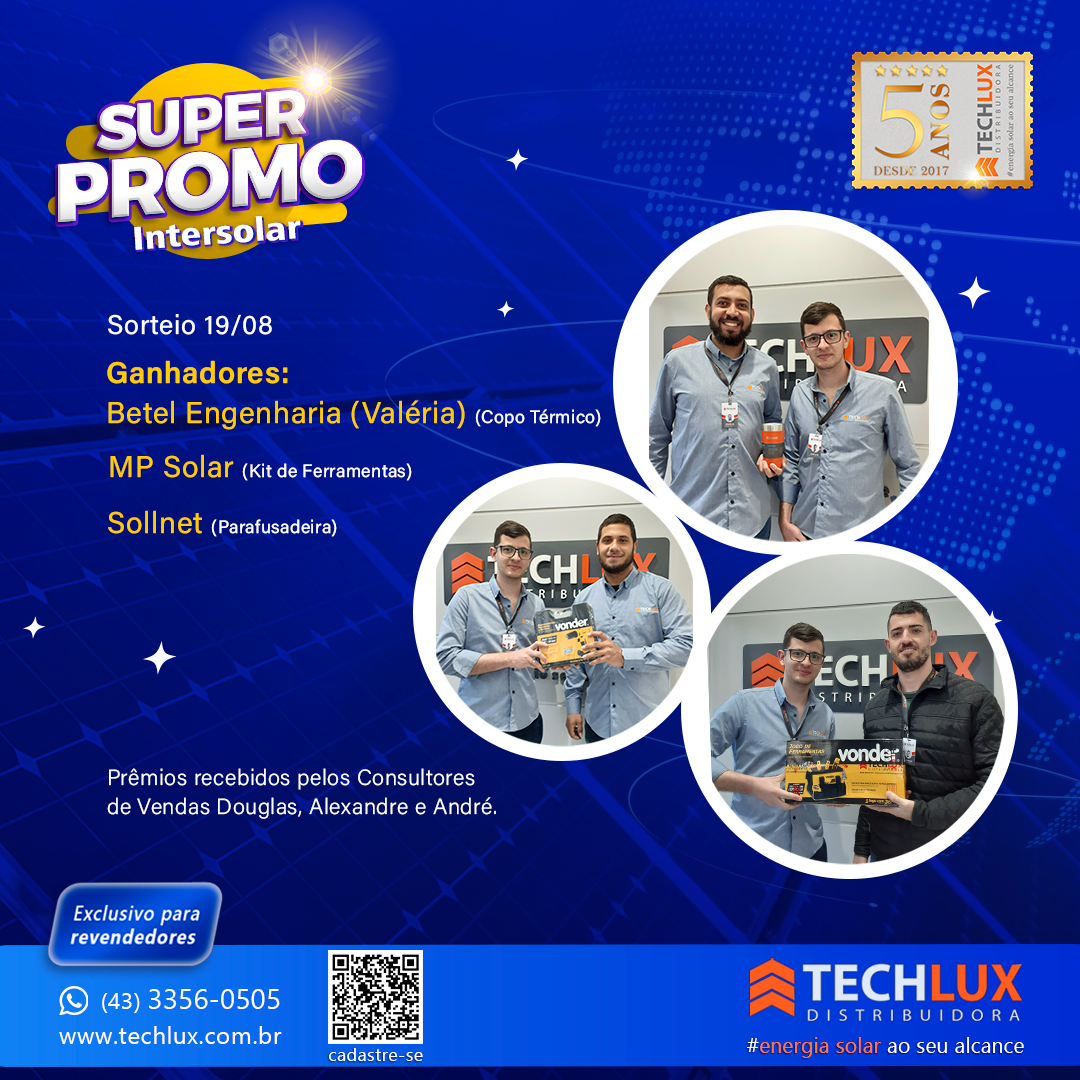 Super Promo Intersolar - Último sorteio