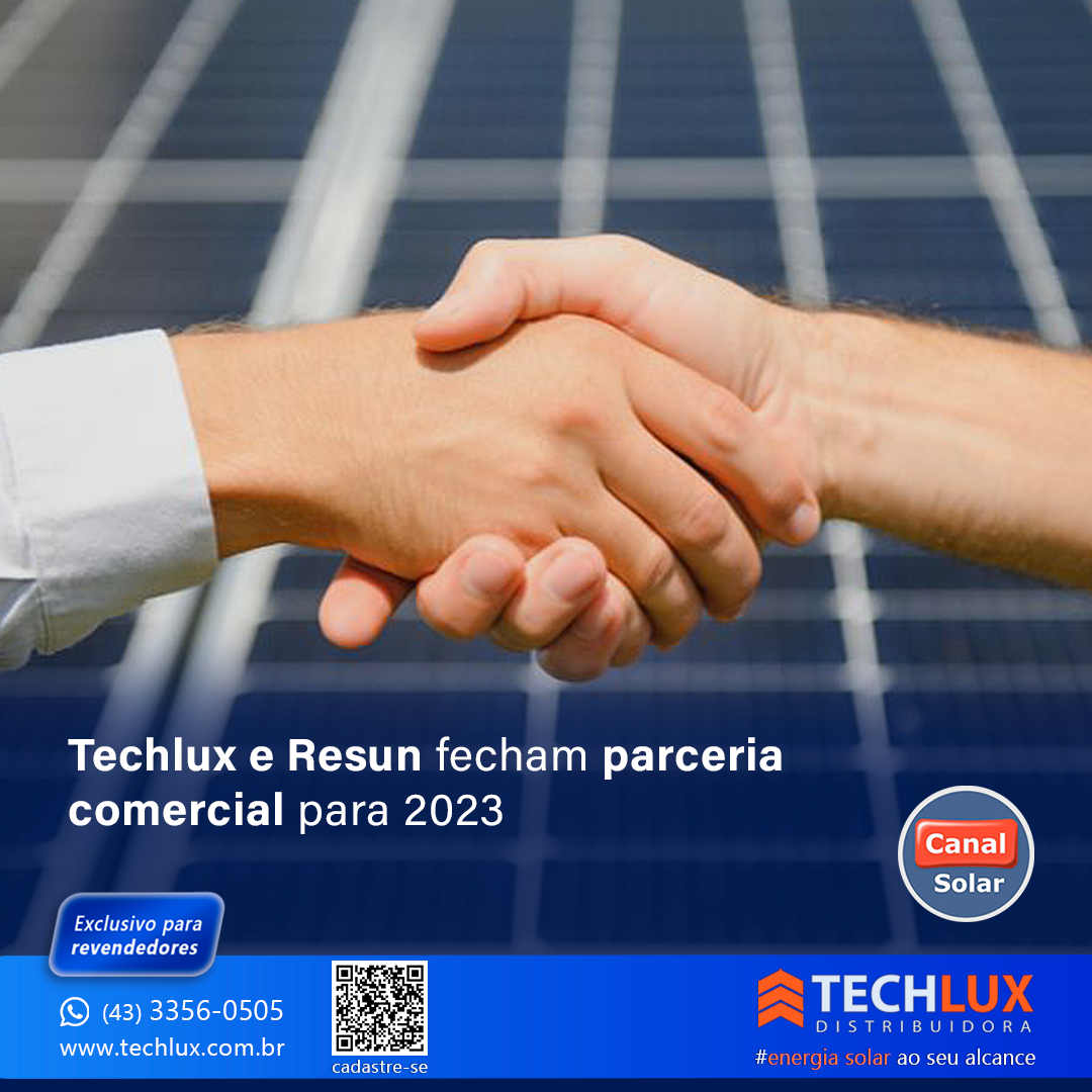 Techlux e Resun fecham parceria comercial para 2023