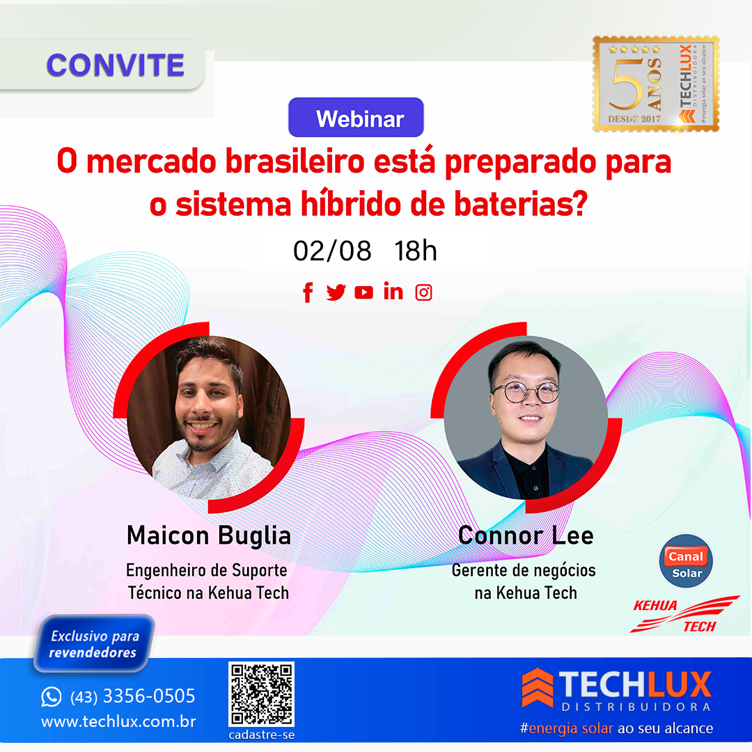 CONVITE: Webinar sobre sistema híbrido de bateria