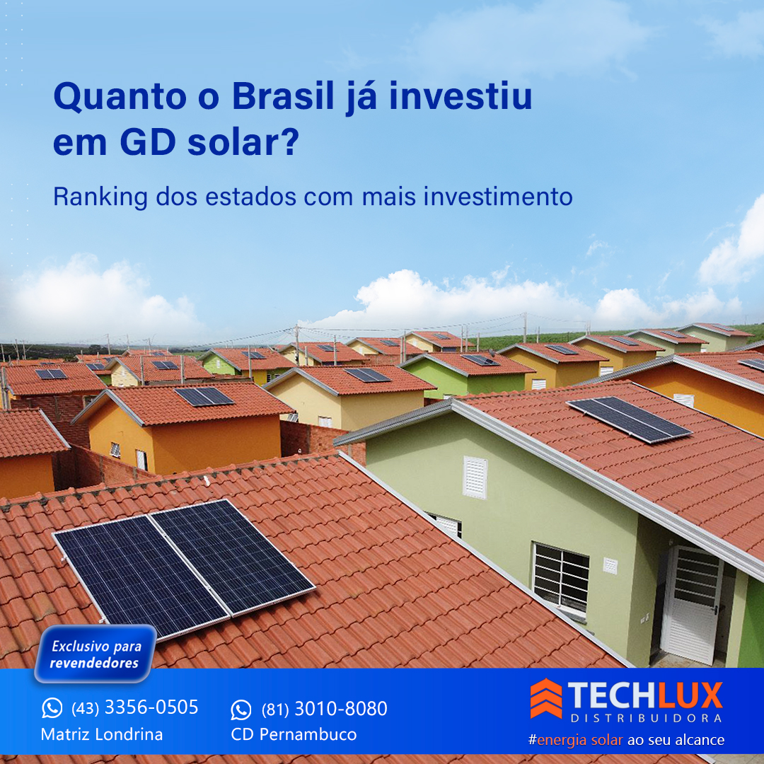 Quanto o Brasil já investiu em GD solar?