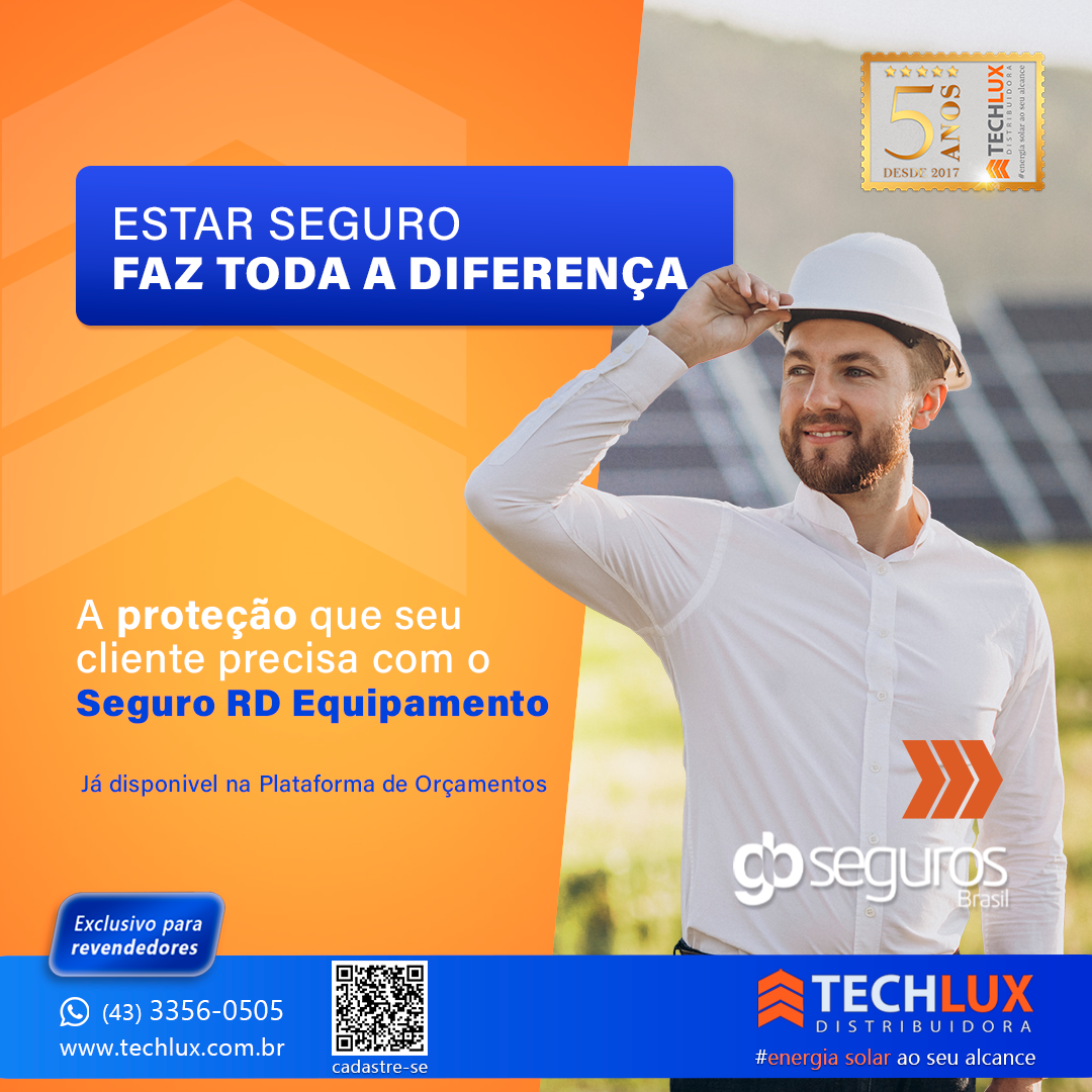 Garanta segurança para o seu cliente: Novo Seguro Equipamento