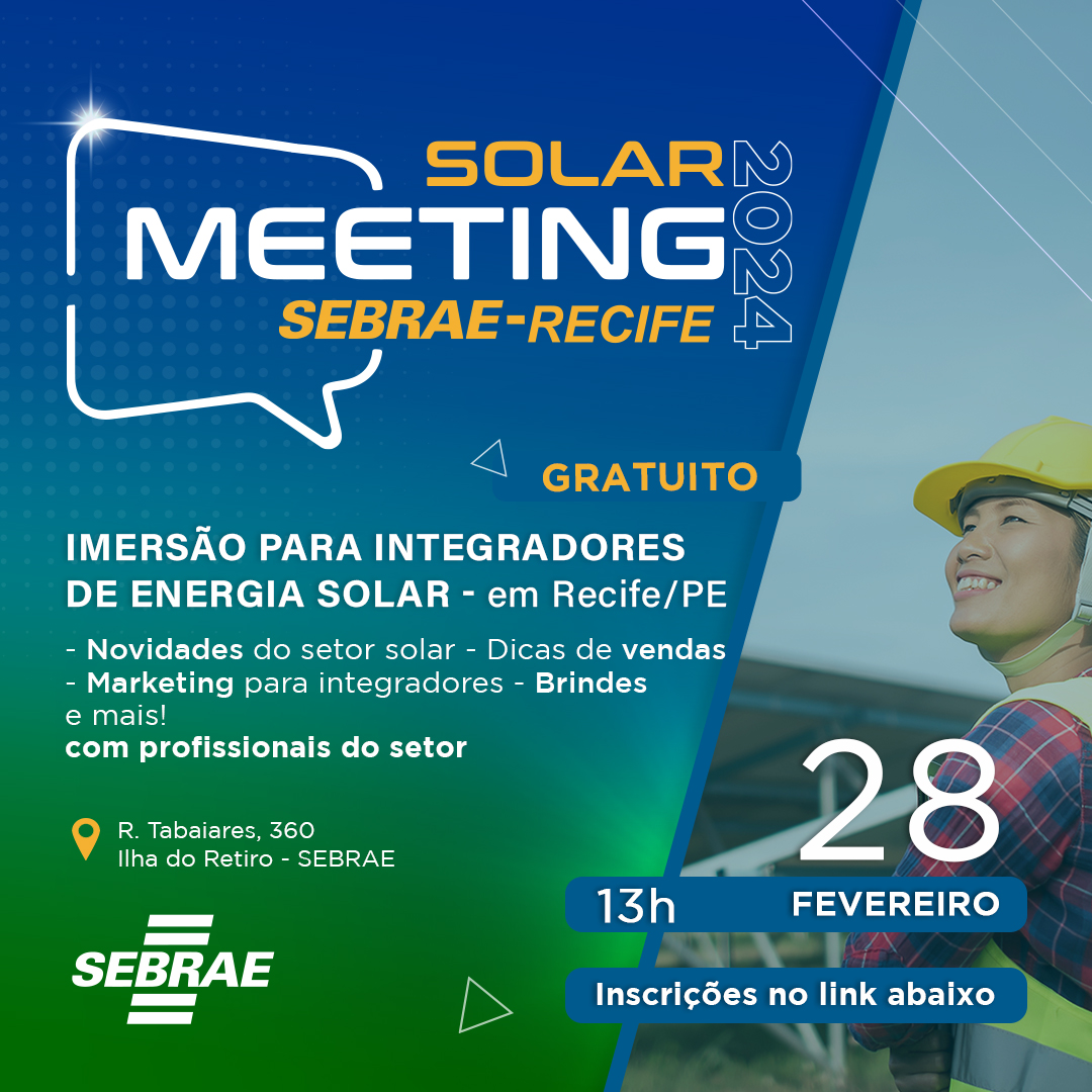 Convite: Solar Meeting Sebrae Recife