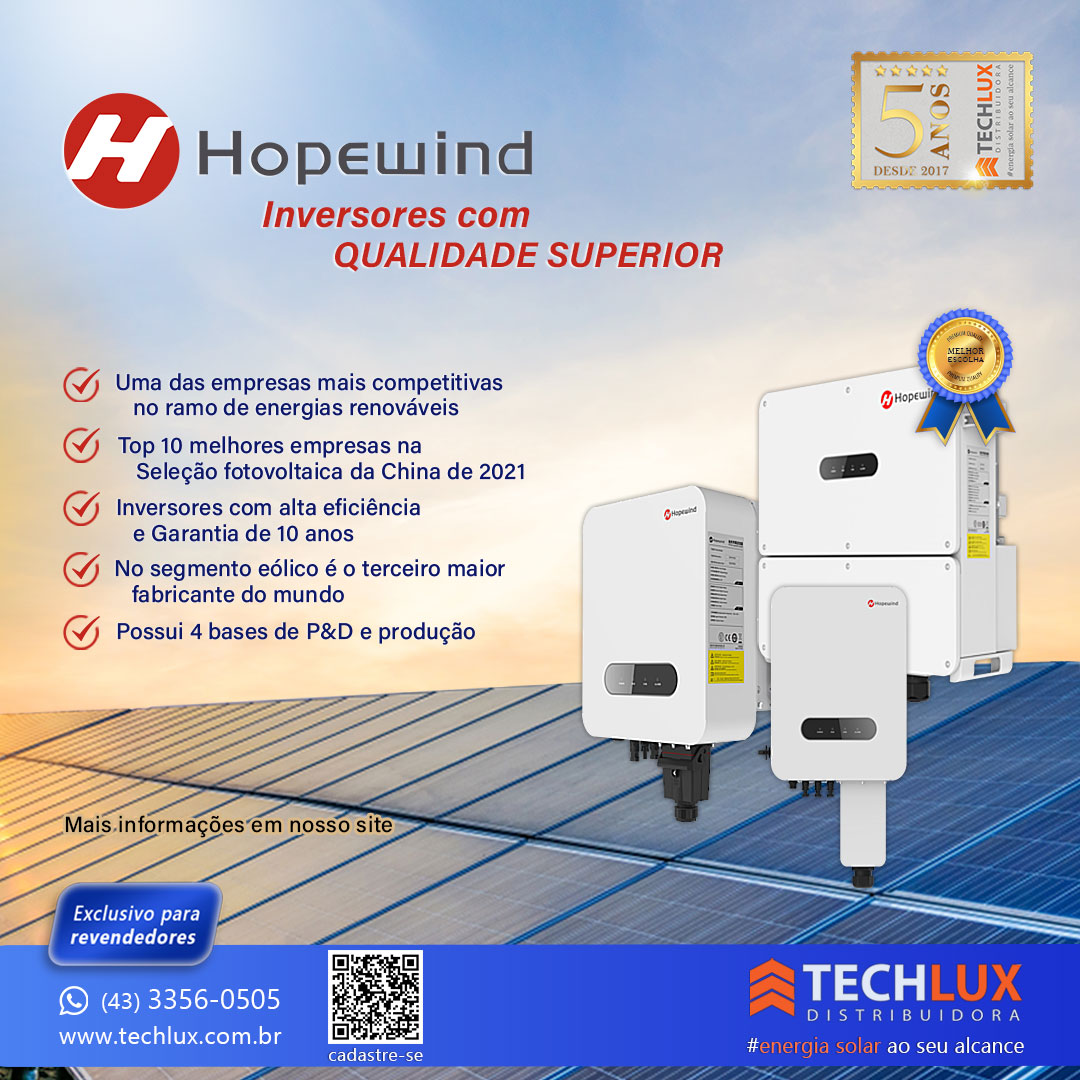 Linha de Inversores solares Hopewind