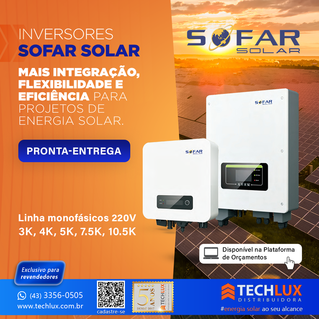 Inversores Sofar Solar a pronta-entrega