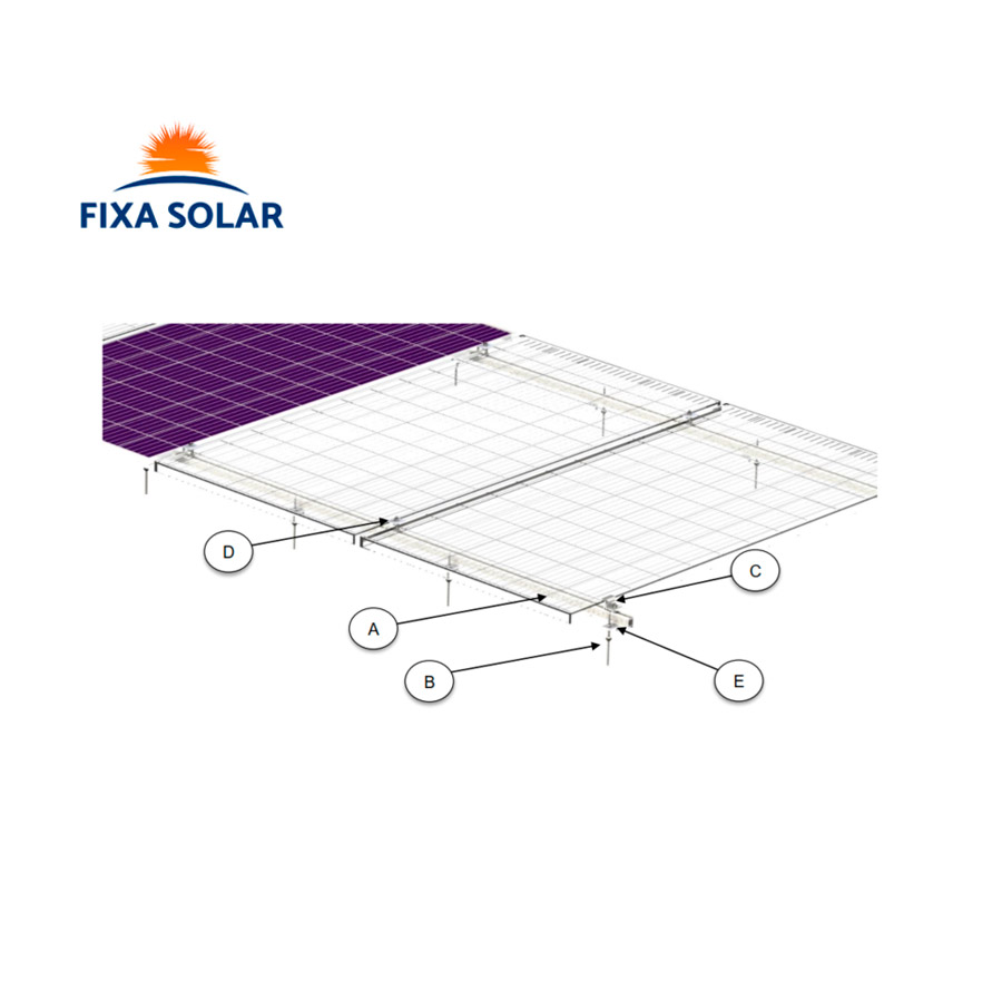 Kit Fixa Solar - Estrutura Telha Fibrocimento