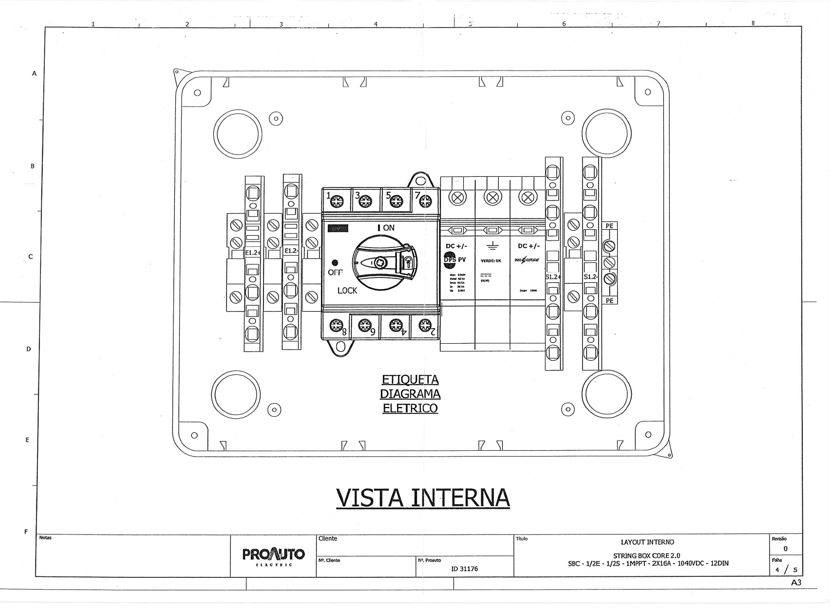 String Box Proauto SBC 1040V 16A 2 Entrada / 2 Saida