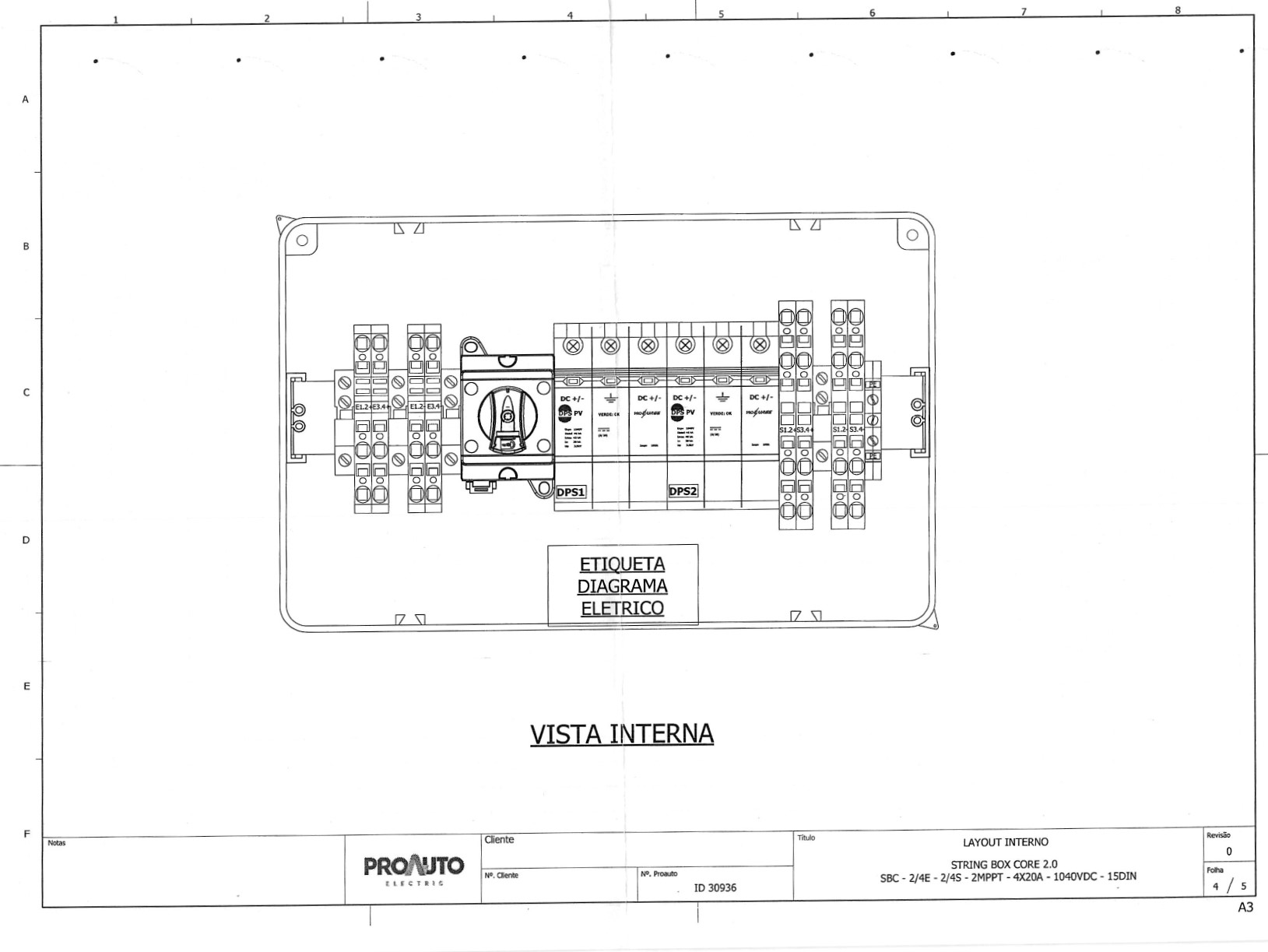 String Box Proauto SBC 1040V 20A 4 Entrada / 4 Saida